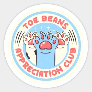 Toe Beans Appreciation Club by Tobe Fonseca Sticker